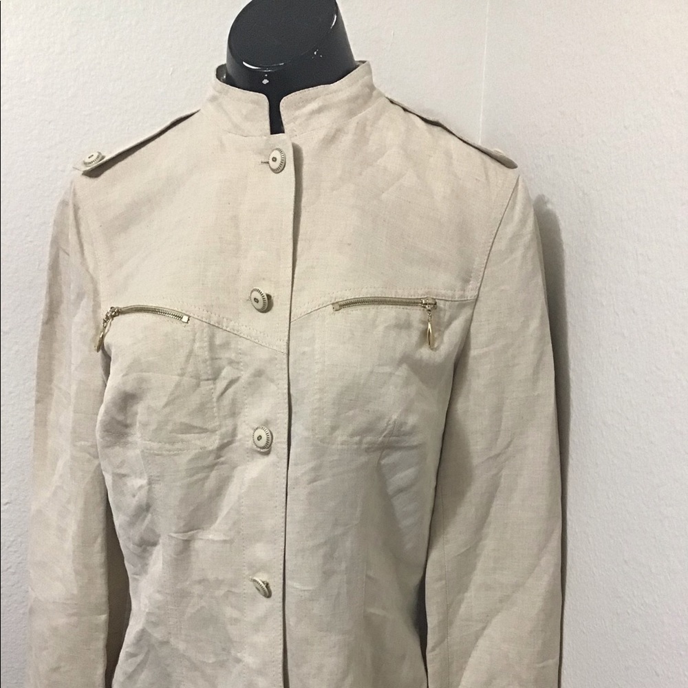 Beige Escada Jacket Coat size 38